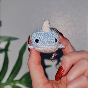 Narwhal Zipper Charm